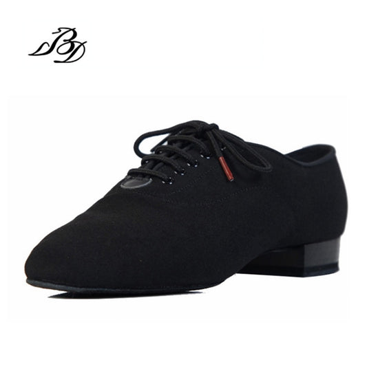Men Latin Black Dance Shoes Heel 25mm