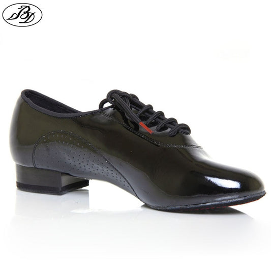 Mens Standard Shiny Patent Split Sole Dance Shoes Black or White