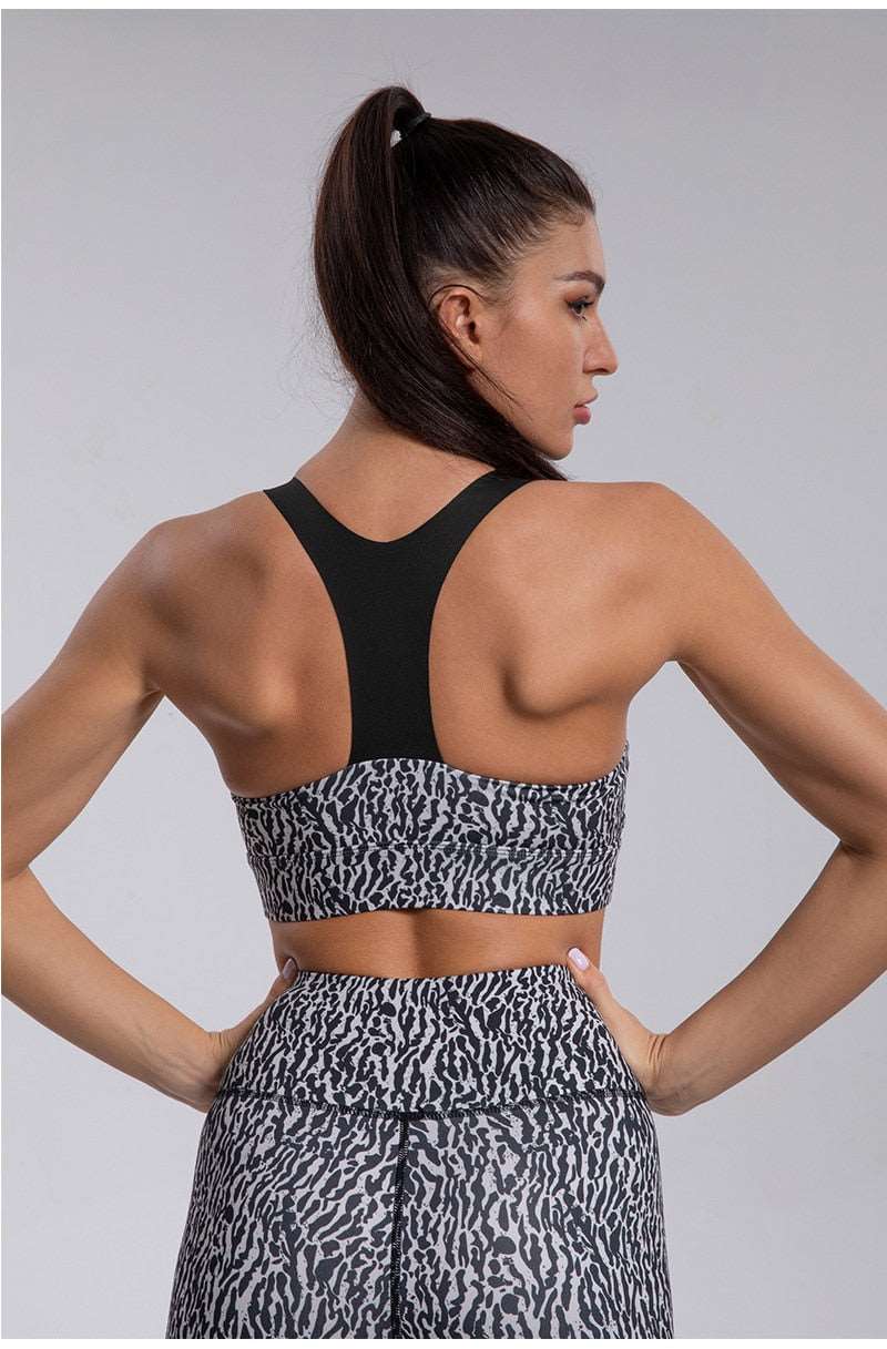 2 Piece Leopard print Leggings and Sports Bra Set Available 3 Designs